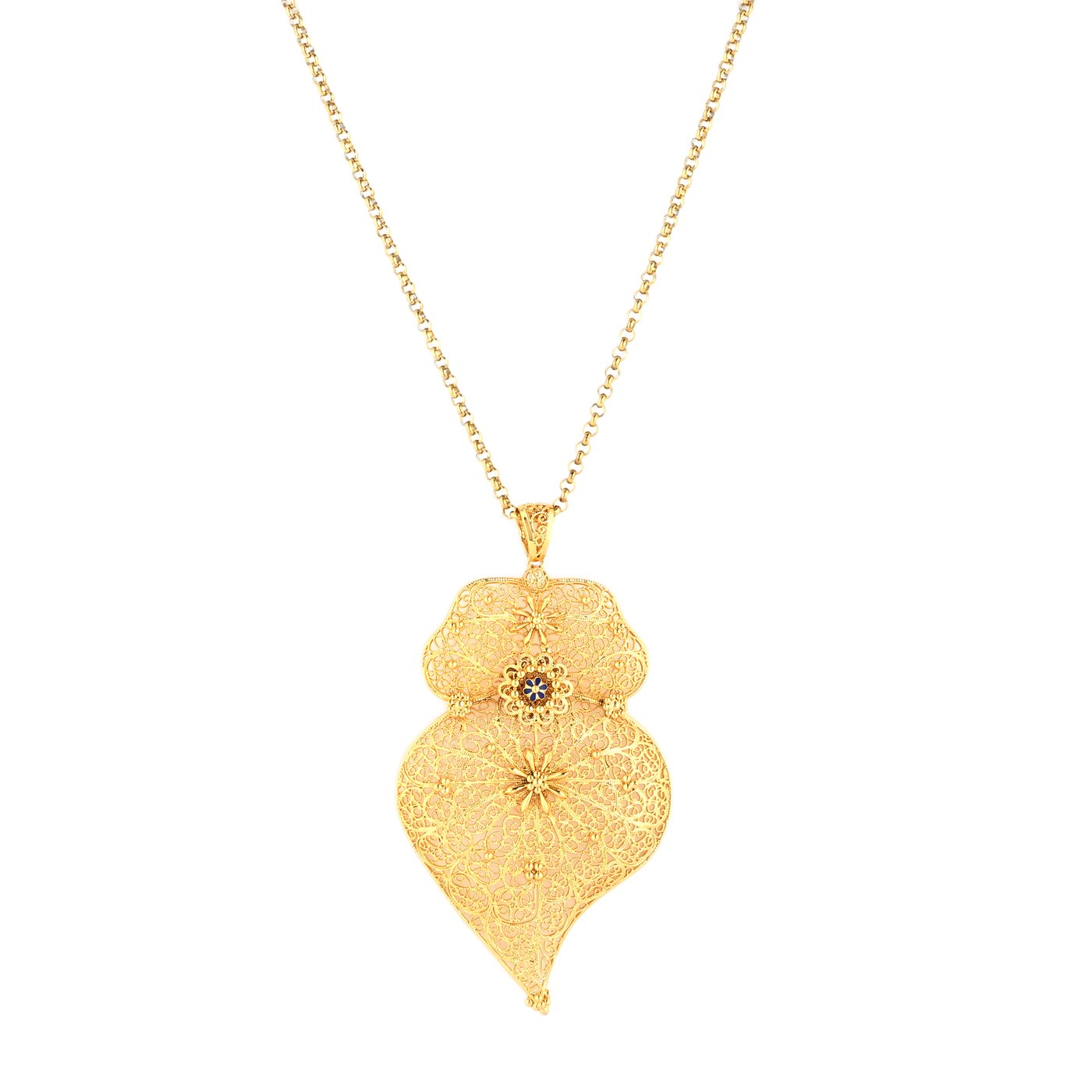 Encantos large traditional Viana heart necklace