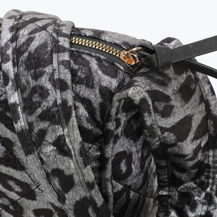 Borsa GB a tracolla con stampa animalier