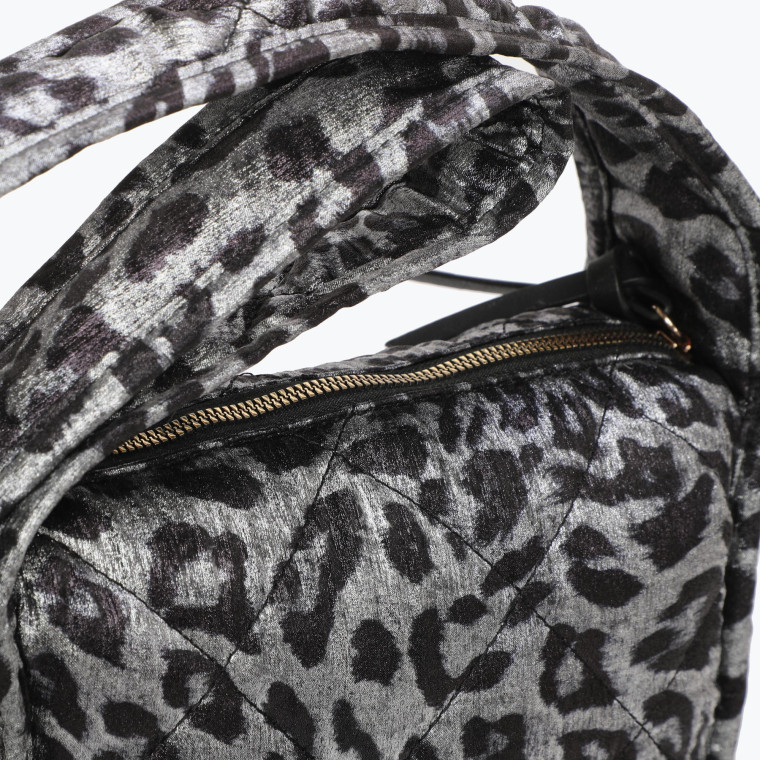 Borsa GB a tracolla con stampa animalier