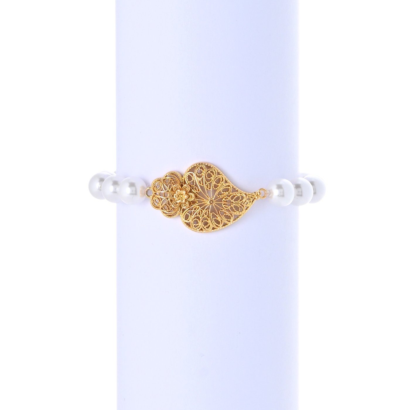 Pulsera perlas coração de viana girasol GB