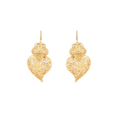 Boucles d’oreilles semi précieuse coração de viana GB