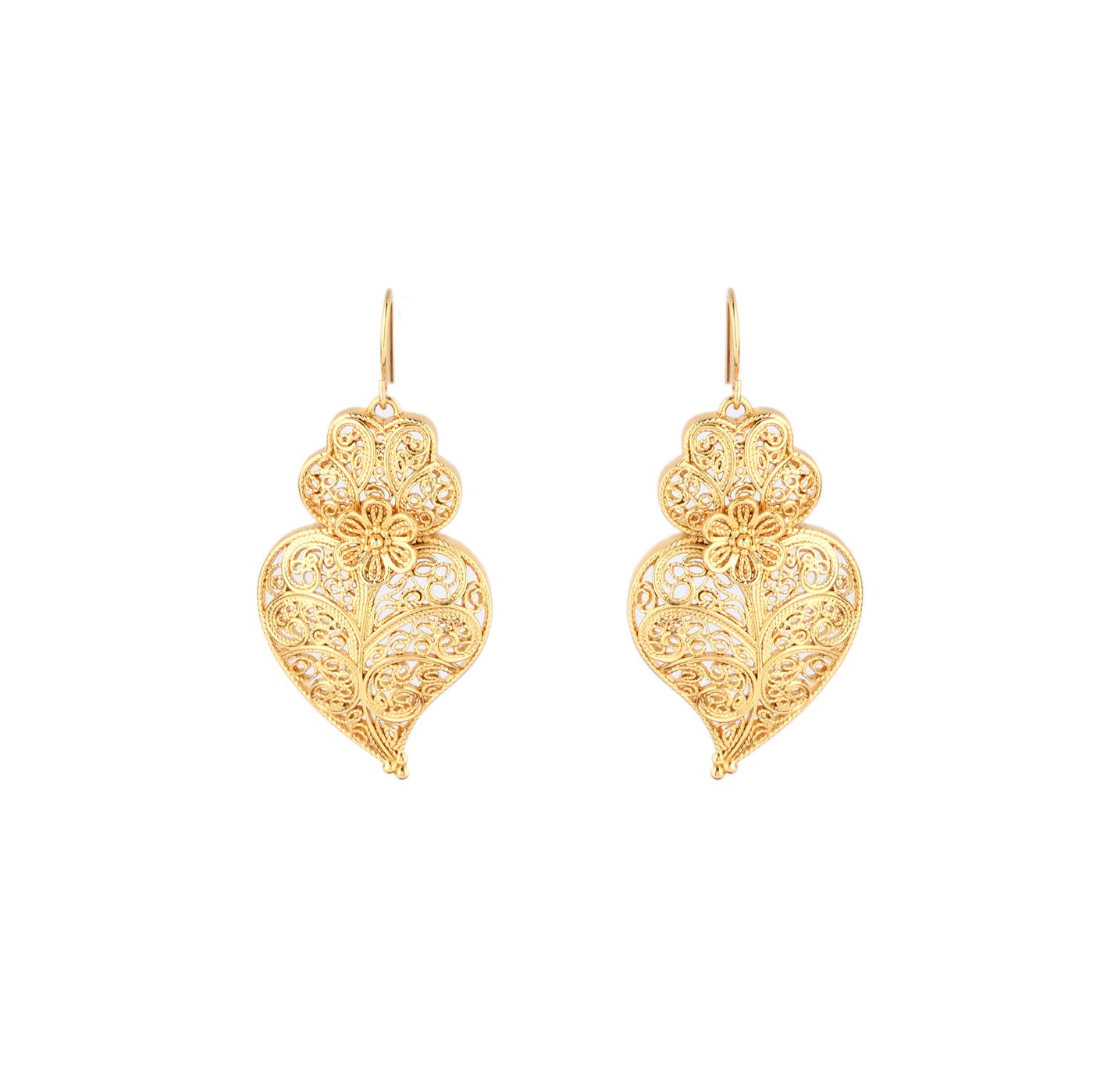 Boucles d’oreilles semi précieuse coração de viana GB