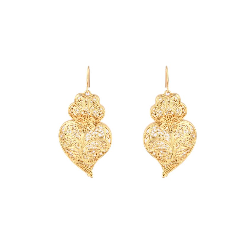 Traditional coração de viana earrings GB