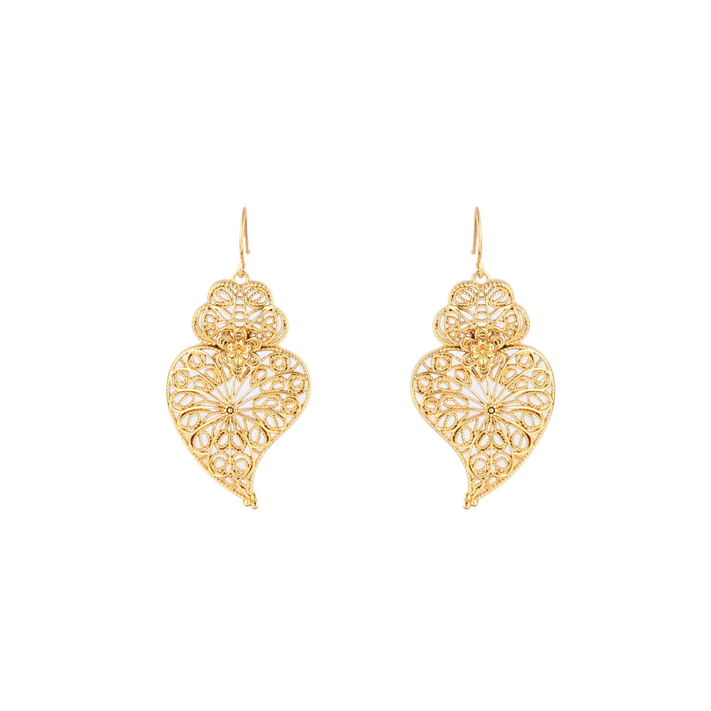 Boucles d’oreilles semi précieuse coração de viana tournesol GB