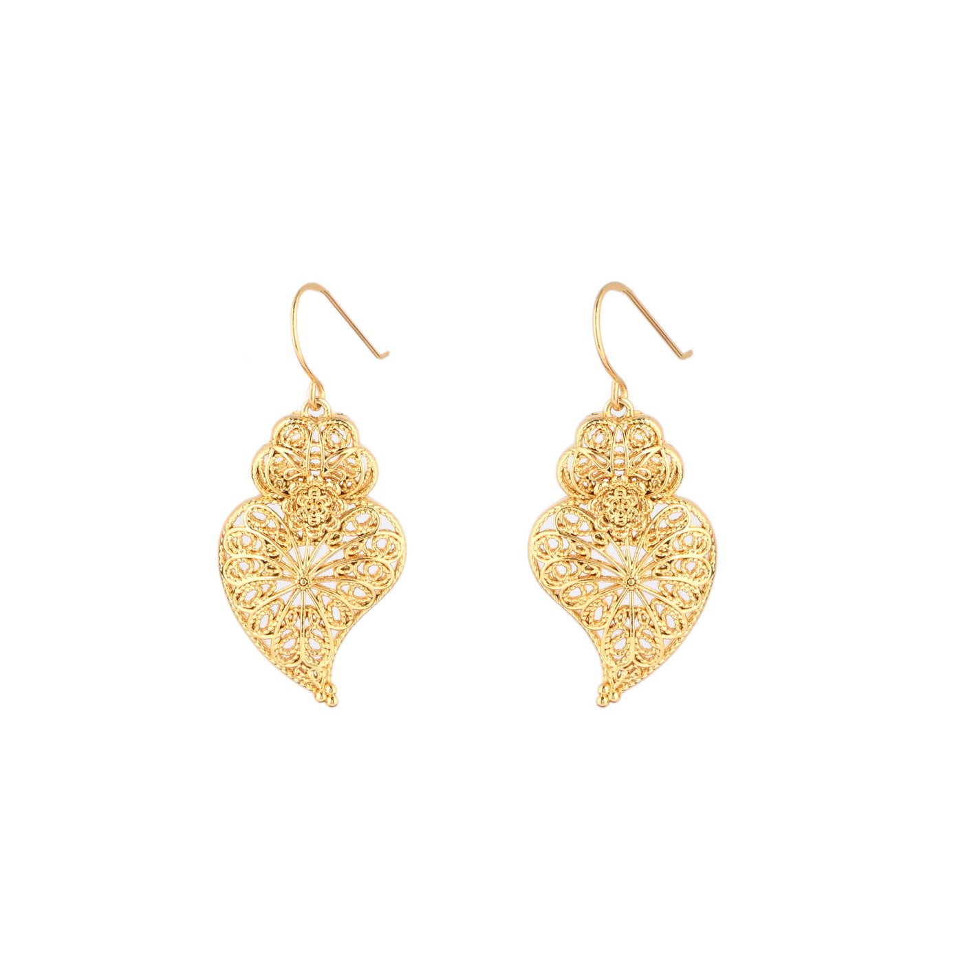 Boucles d’oreilles semi précieuse coração de viana tournesol GB