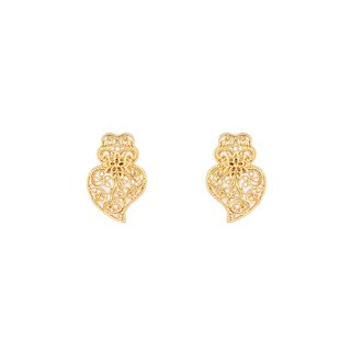 Sunflower coração de viana earrings GB