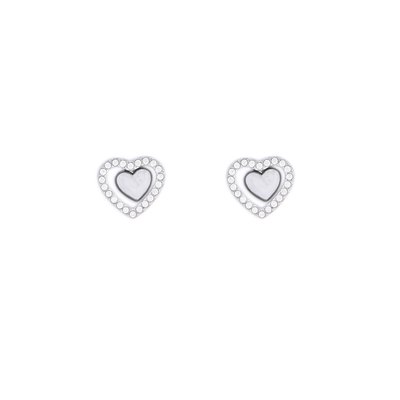 GB shiny heart steel earring