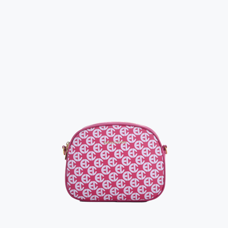 Crossbody bag with three dividers and GB print