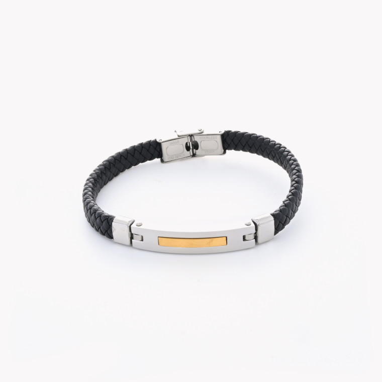 Bracelet homme écailles entrelacées GB