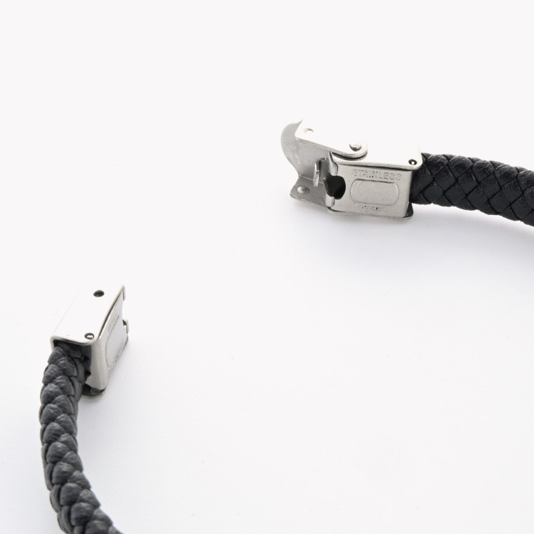 Bracelet homme écailles entrelacées GB