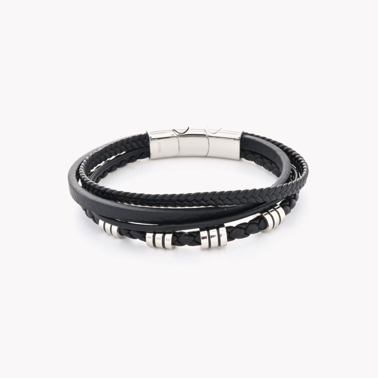 Men&#039;s steel interlaced bracelet GB