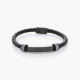 Bracelet homme rayé acier GB