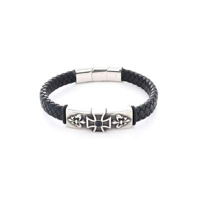 Steel cross man bracelet GB