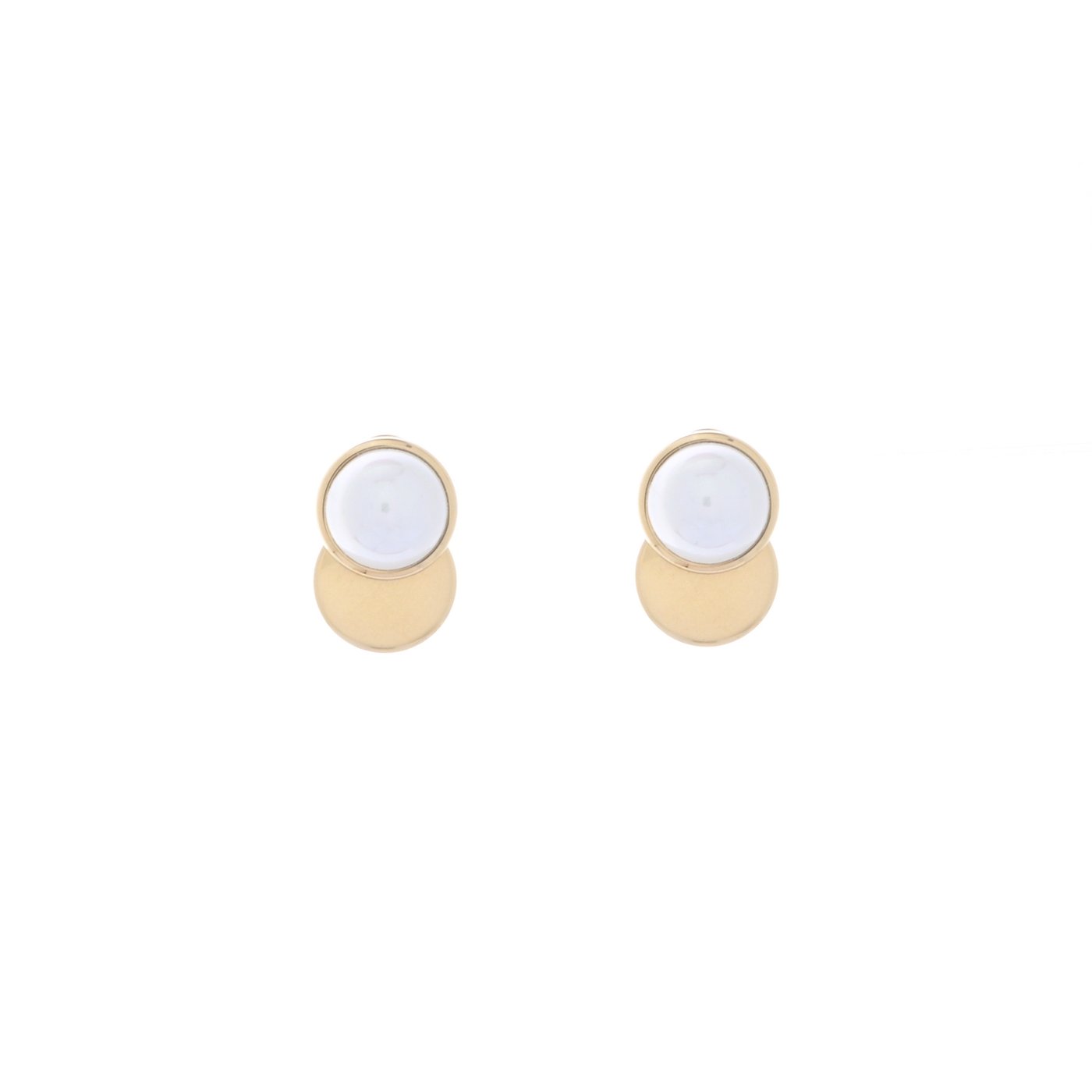 Round pearl earrings GB