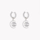 Steel moon and eye earrings GB