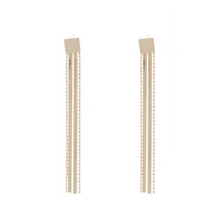 Earrings with smooth chain GB