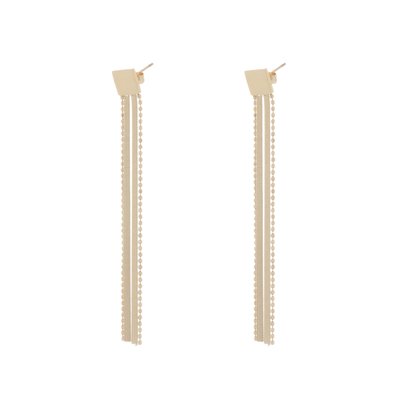 Boucles d\'oreilles avec chaîne lisse GB