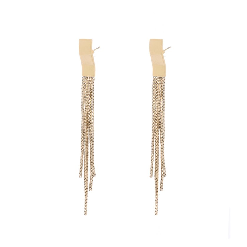 Boucles d'oreilles longues sur chaînes GB