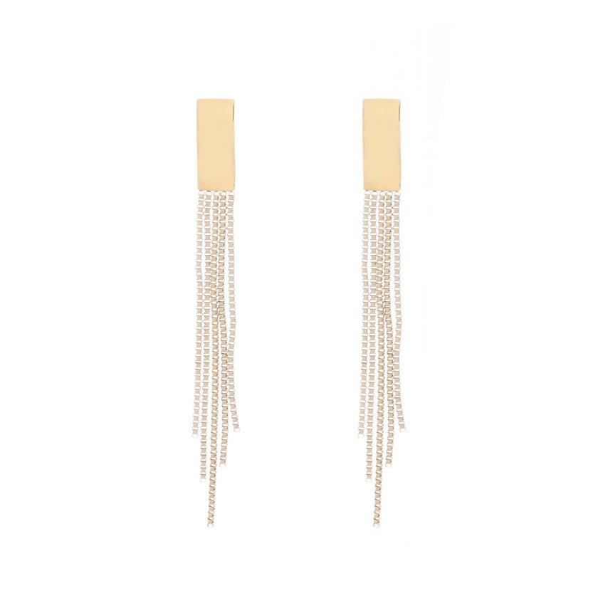 Boucles d'oreilles longues sur chaînes GB