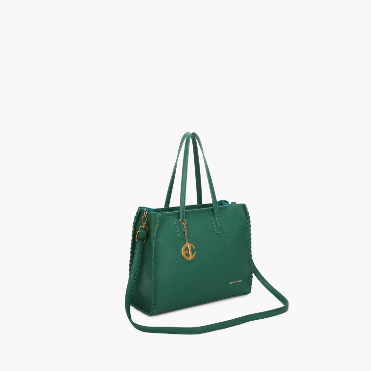 Square shoulder bag with interlaced detail GB