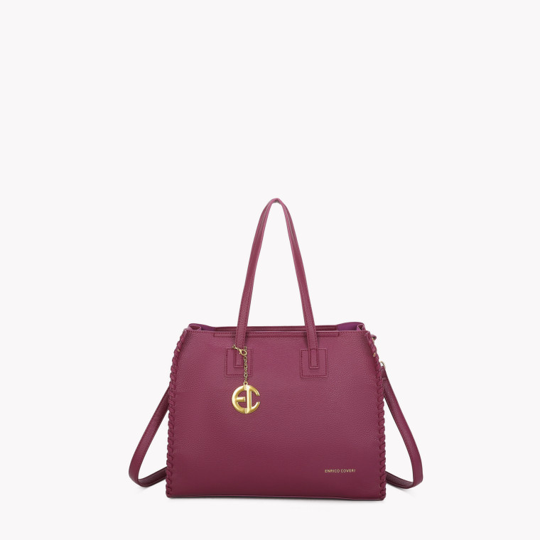 Square shoulder bag with interlaced detail GB