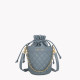 Trunk-style crossbody bag with texture and intertwined chain GB