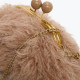 Fur party bag with GB snap closure