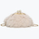 Fur party bag with GB snap closure