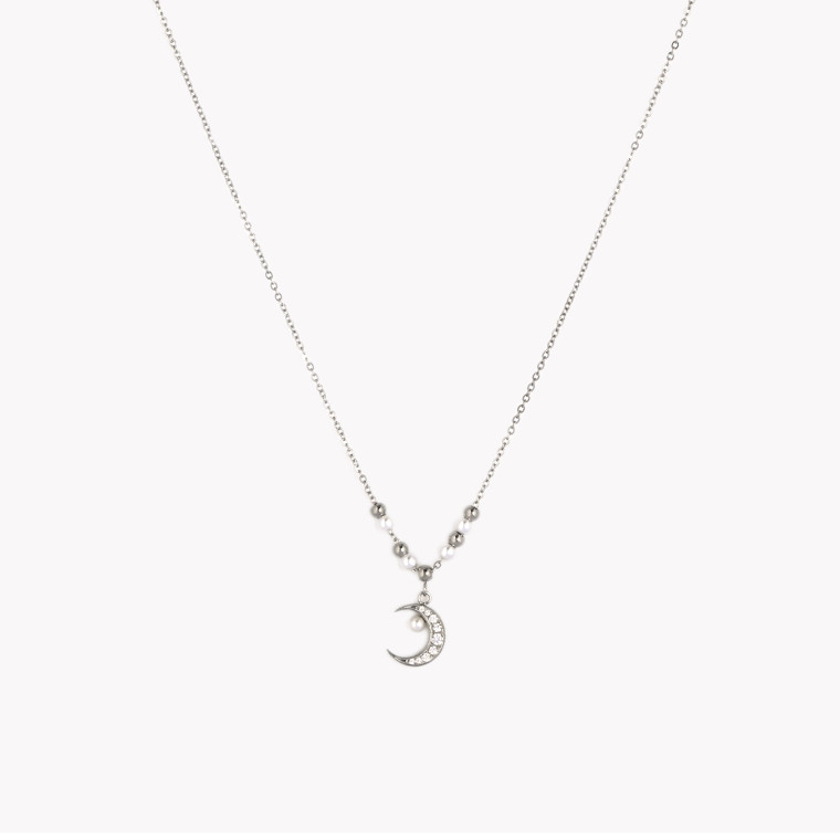 Collier lune pailletée GB