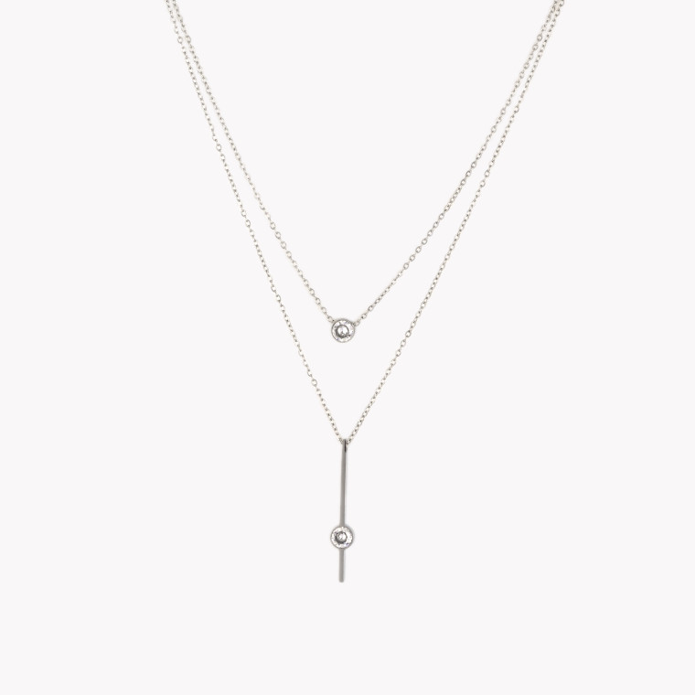 Double diamond necklace GB