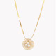 Plain necklace with three diamonds GB