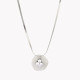 Plain necklace with three diamonds GB