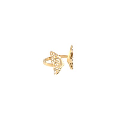  Butterfly ring with diamonds GB