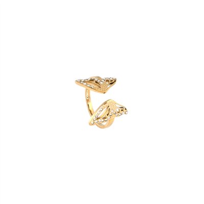  Butterfly ring with diamonds GB