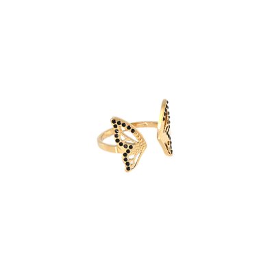  Butterfly ring with diamonds GB