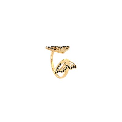  Butterfly ring with diamonds GB