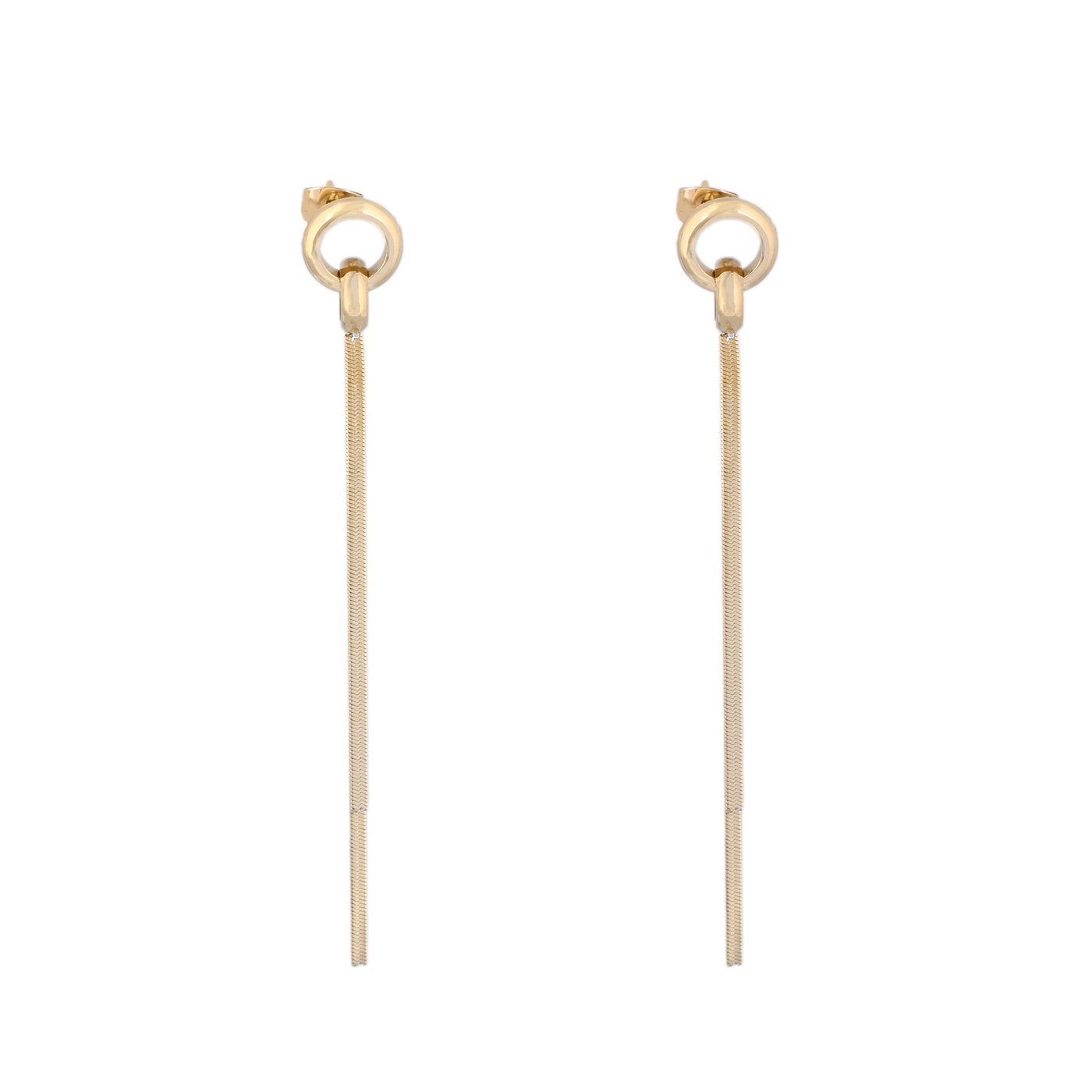 Long intertwined earring GB