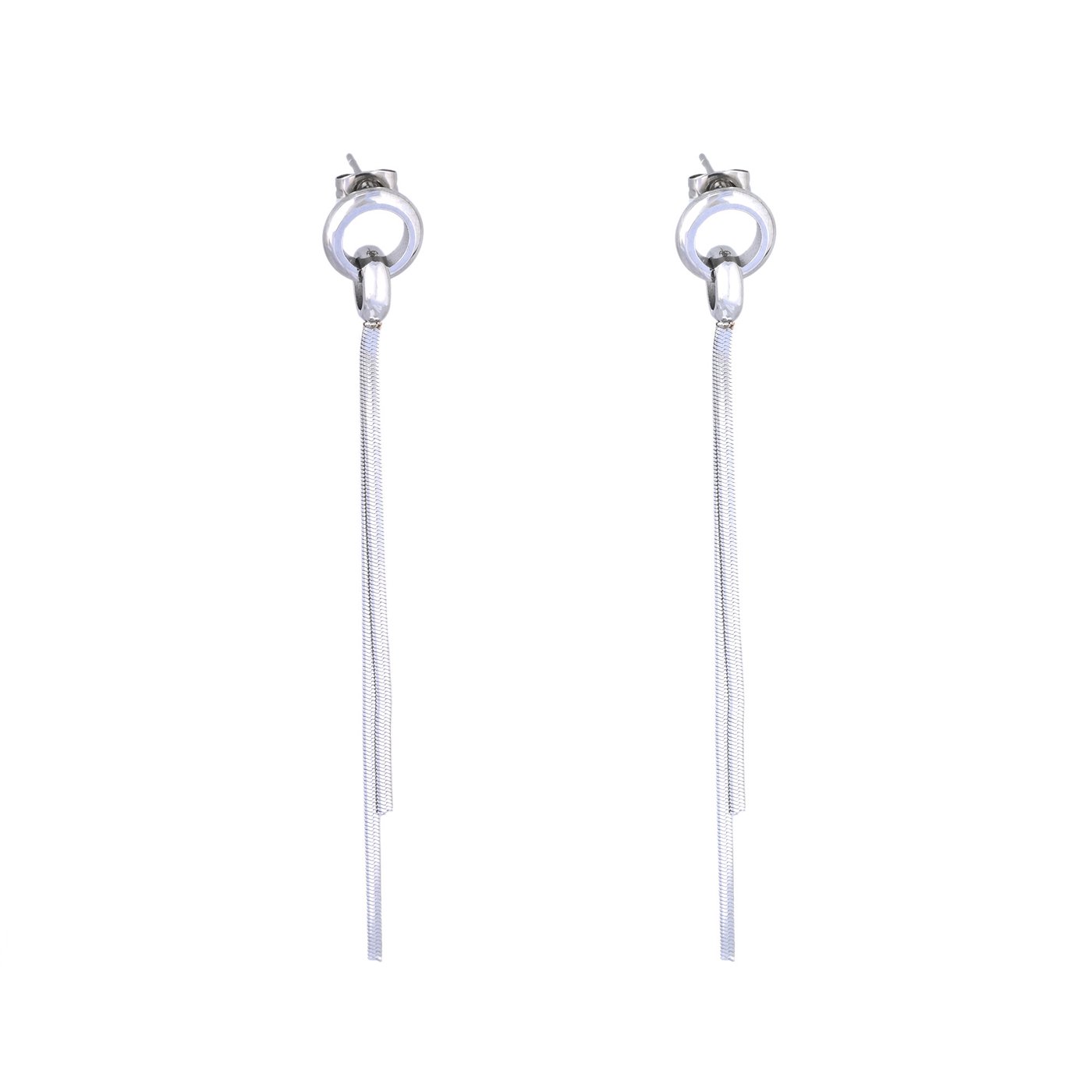 Long intertwined earring GB