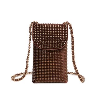 Glitter cell phone holder and GB interlaced strap