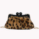 GB animal print fur party bag