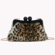 GB animal print fur party bag