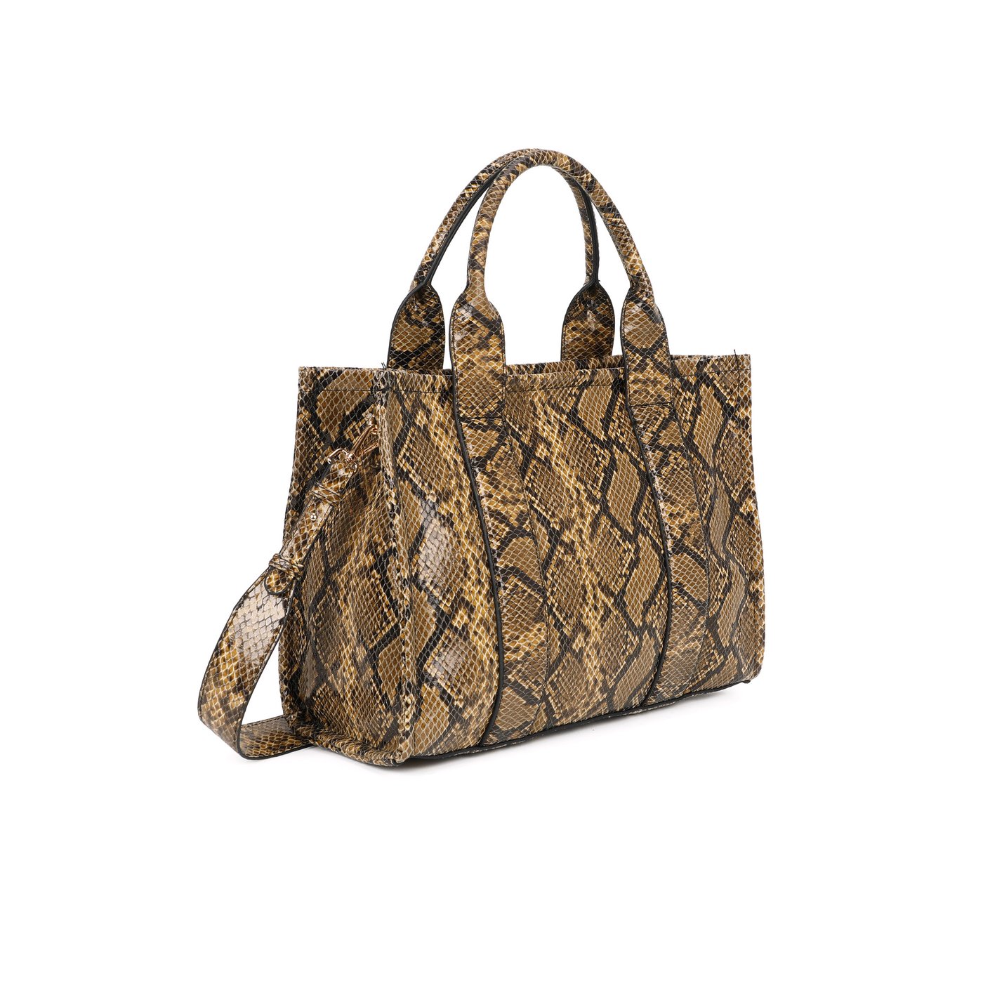 Borsa stile tote con stampa animalier GB