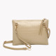 Bolsa tiracolo estilo clutch com textura croco GB