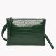 Bolsa tiracolo estilo clutch com textura croco GB