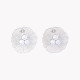 Boucles d&#039;oreilles fleur avec trois diamants GB