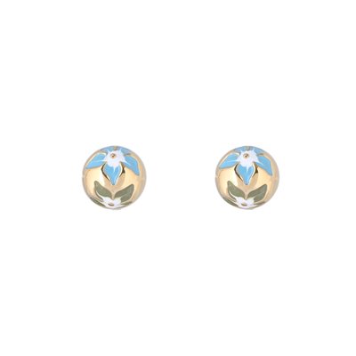 Boucles d\'oreilles fleurs rondes GB