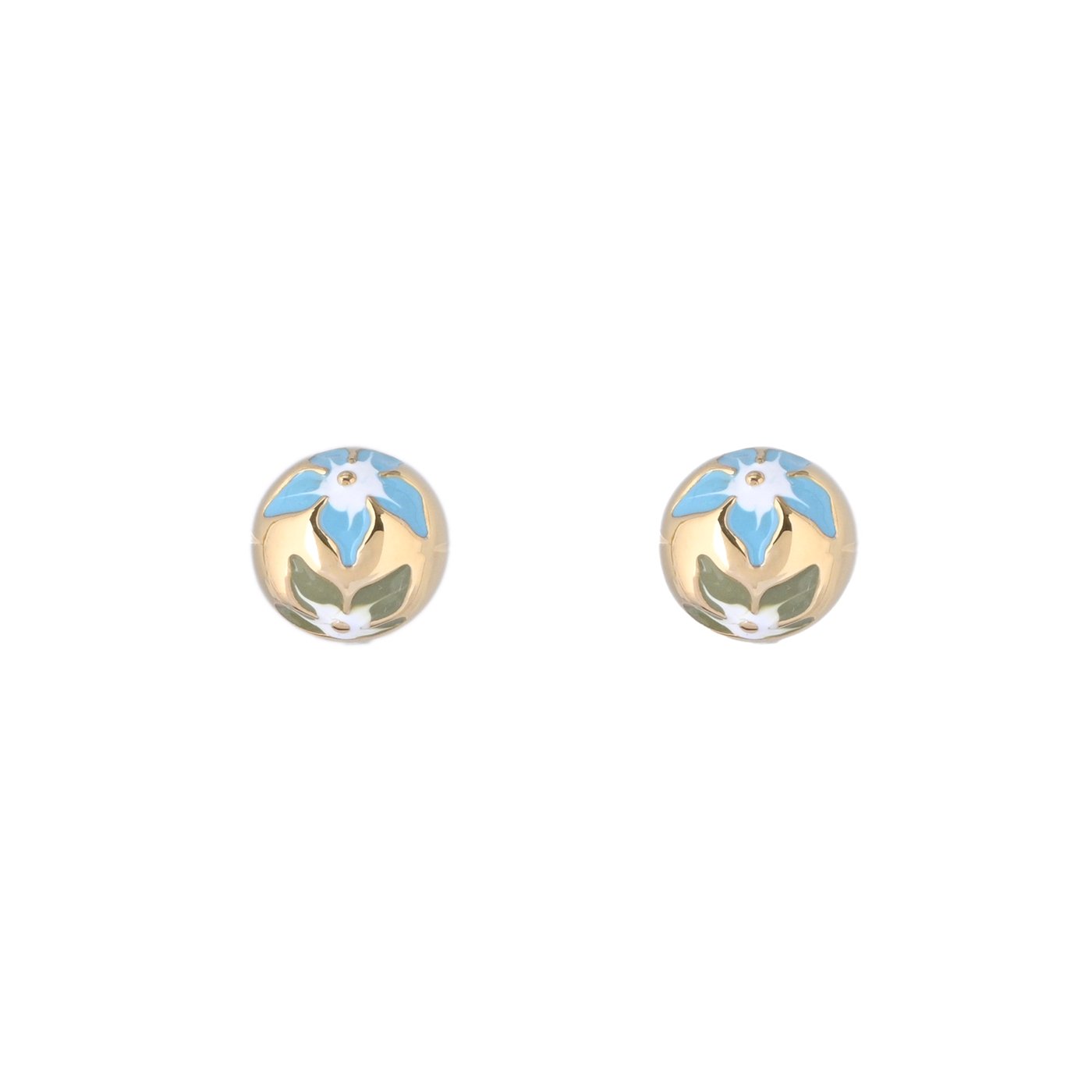 Boucles d\'oreilles fleurs rondes GB