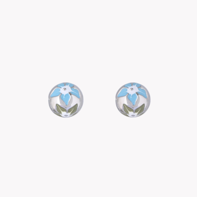 Boucles d&#039;oreilles fleurs rondes GB