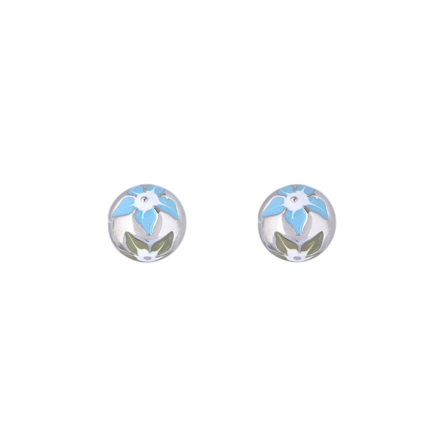 Boucles d\'oreilles fleurs rondes GB