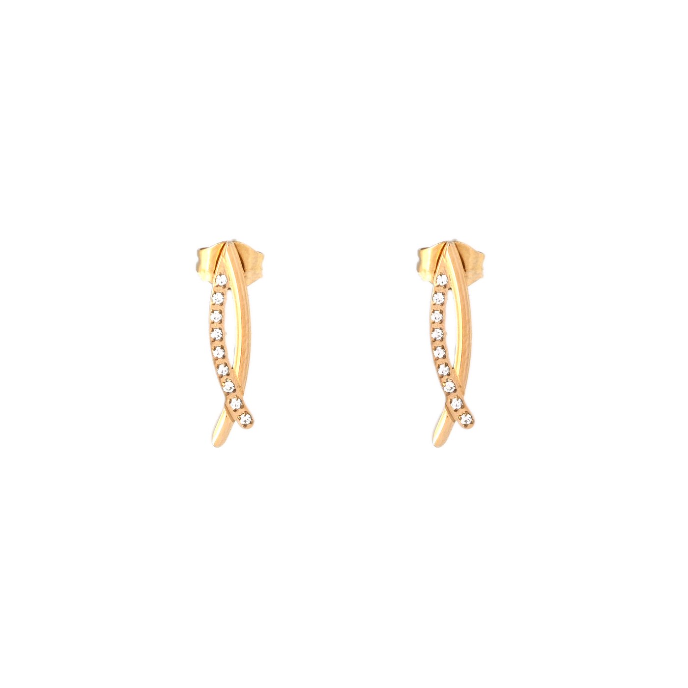 GB delicate diamond earrings